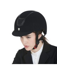 CASCO EQUESTRO MODELLO ECLIPSE PLAIN VELVET (3 PADDING)