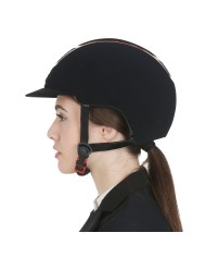 CASCO EQUESTRO MODELLO ECLIPSE PLAIN VELVET (3 PADDING)