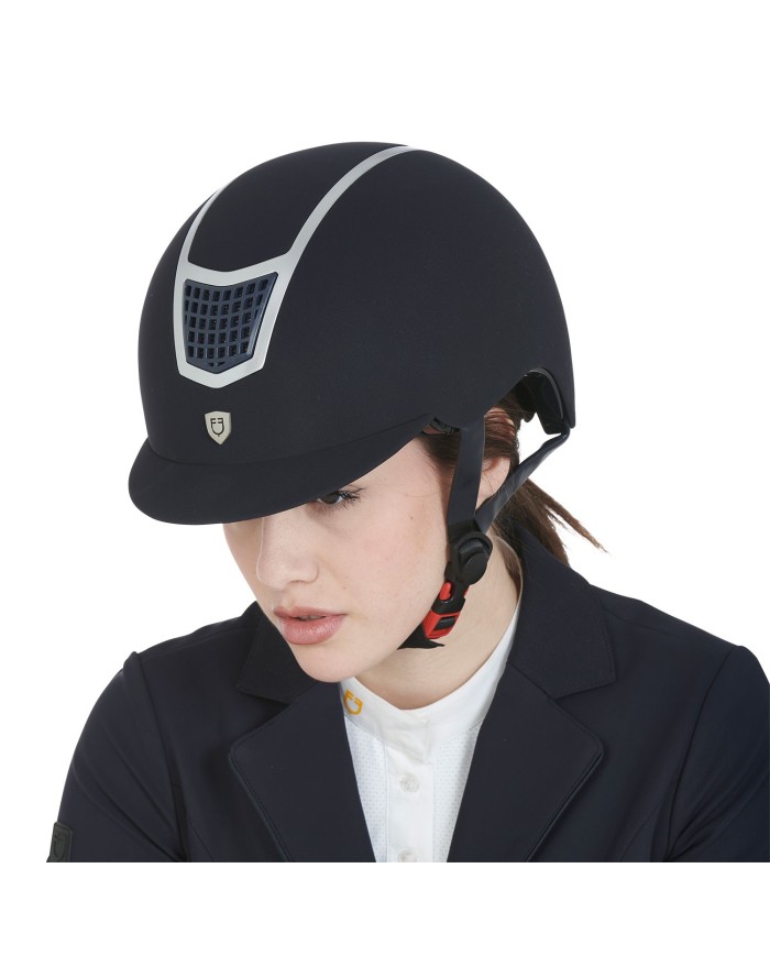 CASCO EQUESTRO MODELLO ECLIPSE PLAIN VELVET (3 PADDING)