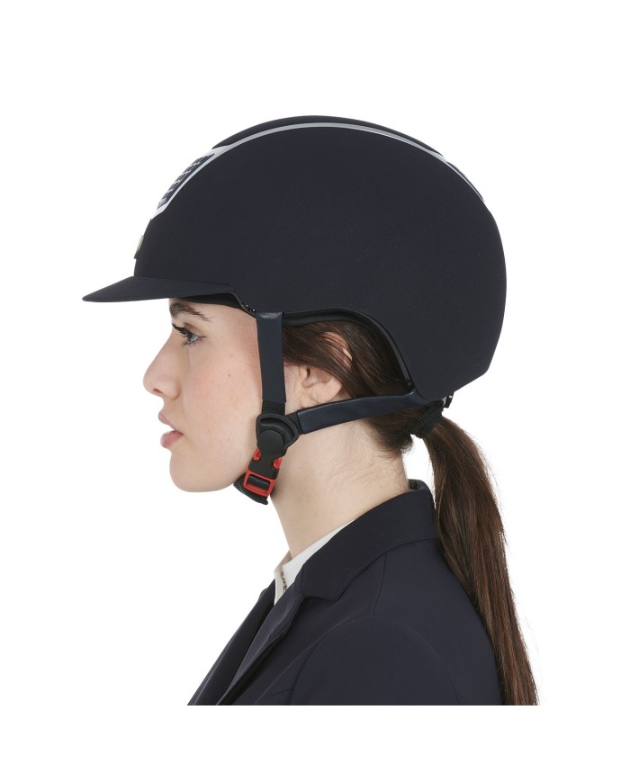 CASCO EQUESTRO MODELLO ECLIPSE PLAIN VELVET (3 PADDING)