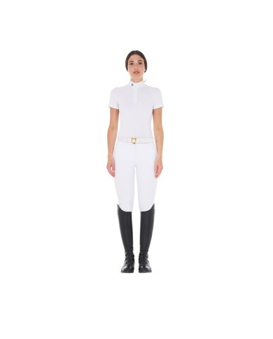 POLO DONNA ZIP MANICA CORTA MESH MODELLO TALINE