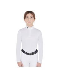 POLO BAMBINA ZIP MANICA LUNGA MODELLO ANAHID