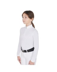 POLO BAMBINA ZIP MANICA LUNGA MODELLO ANAHID