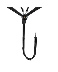 LEATHER FANCY STITCHED BREASTPLATE WITH REMOVABLE MARTINGALE