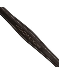 LEATHER FANCY STITCHED BREASTPLATE WITH REMOVABLE MARTINGALE