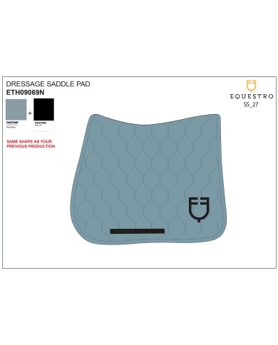 DRESSAGE SADDLE PAD ONION JERSEY BLACK LINE EDITION new