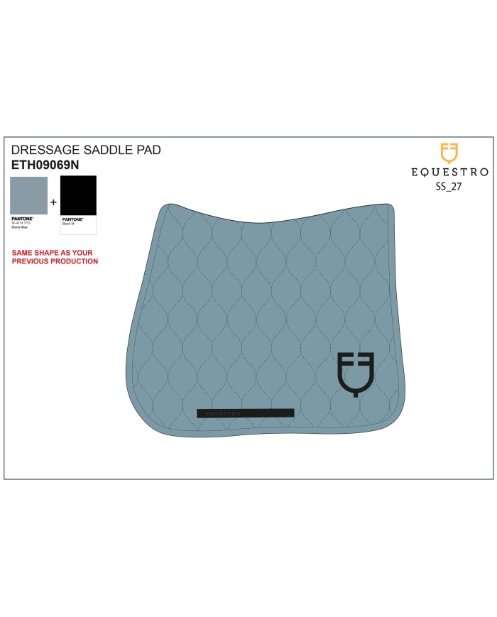 DRESSAGE SADDLE PAD ONION JERSEY BLACK LINE EDITION new