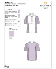 GIRL S HUNTER COMPETITITION POLO SHIRT SS BUTTONS