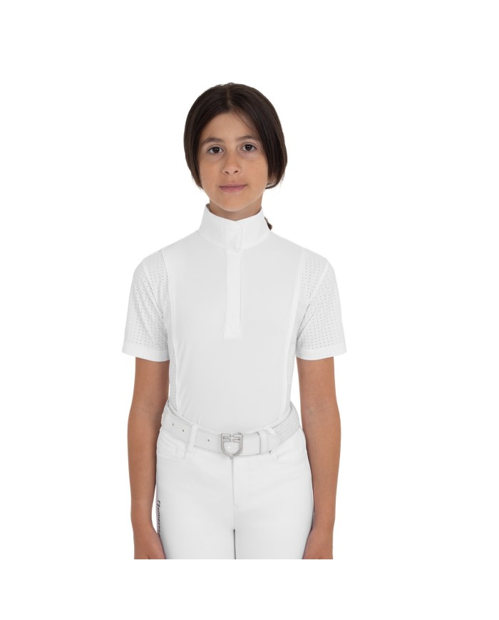 GIRL S HUNTER COMPETITITION POLO SHIRT SS BUTTONS