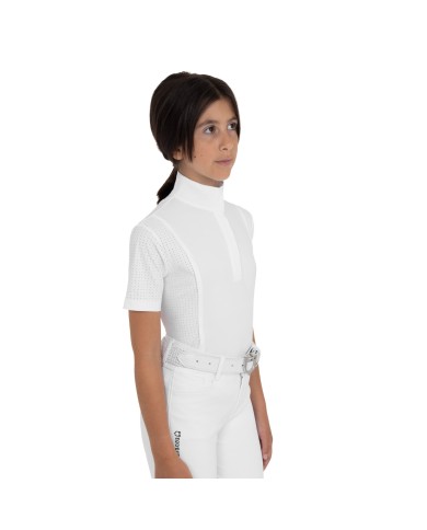 GIRL S HUNTER COMPETITITION POLO SHIRT SS BUTTONS