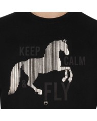GIRL S KEEP CALM & FLY COTTON T-SHIRT
