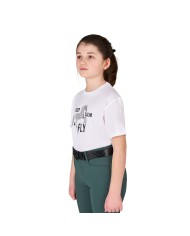 GIRL S KEEP CALM & FLY COTTON T-SHIRT
