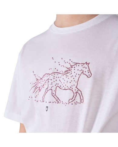 GIRL S STONES HORSE COTTON T-SHIRT