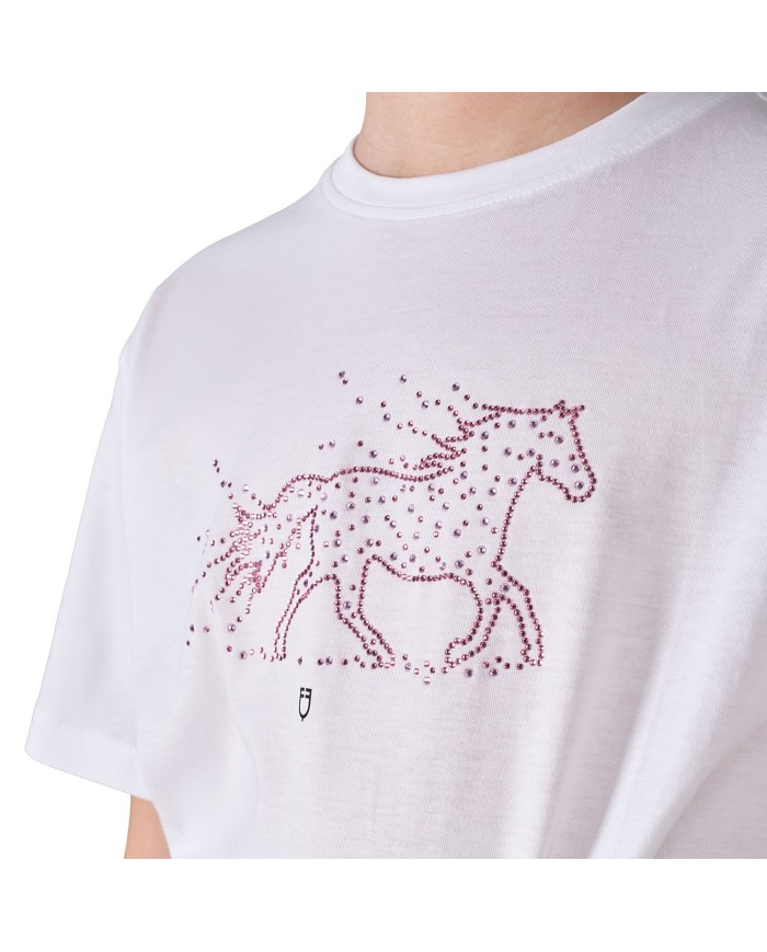GIRL S STONES HORSE COTTON T-SHIRT