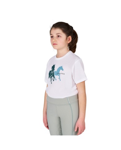BOY S GLOSSY HORSES COTTON T-SHIRT