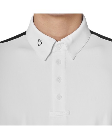 MEN S BASIC MESH INSERT COMPETITION POLO SHIRT LS BUTTONS