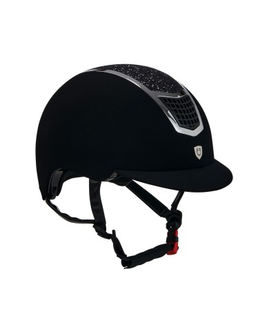 CASCO EQUESTRO MODELLO ECLIPSE STONE VELVET (3 PADDING)