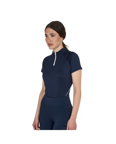 WOMAN TECHNICAL TRAINING POLO SS ZIP