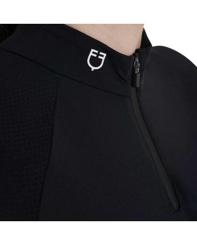 WOMAN TECHNICAL TRAINING POLO SS ZIP