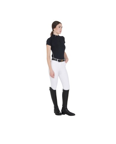 WOMAN TECHNICAL TRAINING POLO SS ZIP
