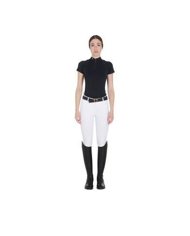 WOMAN TECHNICAL TRAINING POLO SS ZIP