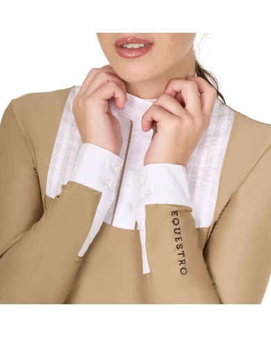 WOMAN COMPETITION LS BUTTONS SHIRT 1/2 COTTON