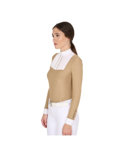 WOMAN COMPETITION LS BUTTONS SHIRT 1/2 COTTON