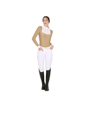 WOMAN COMPETITION LS BUTTONS SHIRT 1/2 COTTON