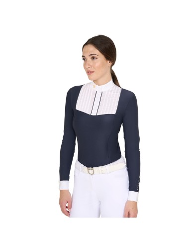 WOMAN COMPETITION LS BUTTONS SHIRT 1/2 COTTON