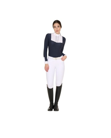 WOMAN COMPETITION LS BUTTONS SHIRT 1/2 COTTON