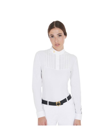 WOMAN COMPETITION LS BUTTONS SHIRT 1/2 COTTON