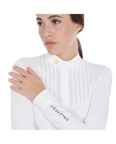 WOMAN COMPETITION LS BUTTONS SHIRT 1/2 COTTON
