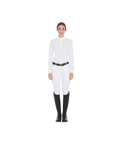 WOMAN COMPETITION LS BUTTONS SHIRT 1/2 COTTON