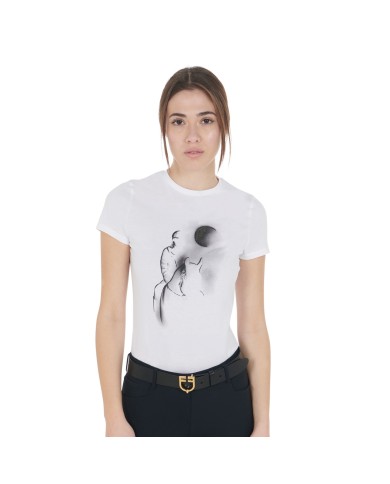 WOMEN S MOON RIDING COTTON T-SHIRT