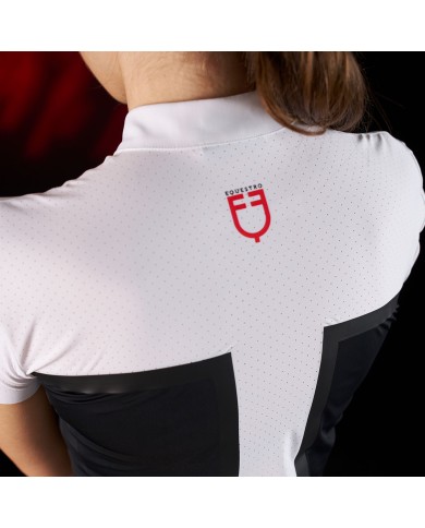 WOMEN S COMPETITION RIDERTECHNOLOGY POLO SHIRT SS WITH ZIP
