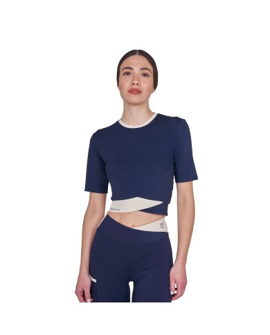 WOMEN S CROSS CROPPED TRAINING POLO SHIRT SS