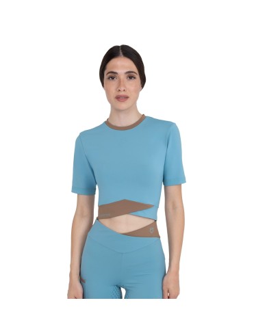 WOMEN S CROSS CROPPED TRAINING POLO SHIRT SS
