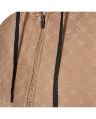 WOMEN S COTTON FLEECE MONOGRAM FULL ZIP HOODIE