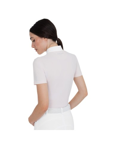 WOMEN S STONES TAPE COMPETITION POLO SHIRT SS ZIP