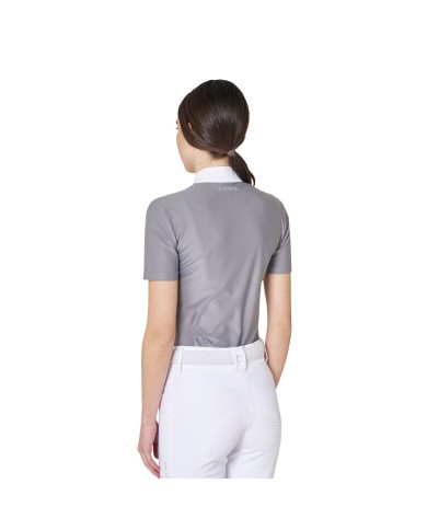 WOMEN S STONES TAPE COMPETITION POLO SHIRT SS ZIP