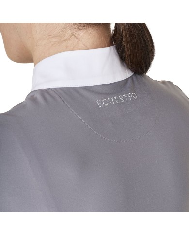 WOMEN S STONES TAPE COMPETITION POLO SHIRT SS ZIP