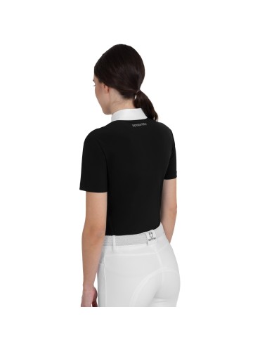 WOMEN S STONES TAPE COMPETITION POLO SHIRT SS ZIP