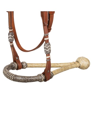 RAWHIDE CORE BOSAL SET WITH COTTON MECATE REINS
