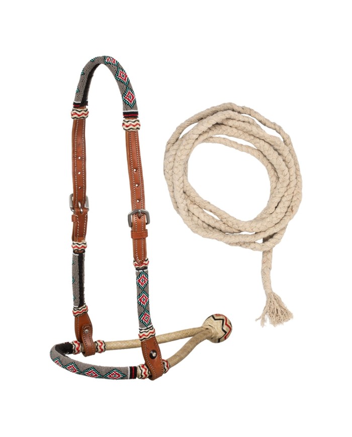 SAND PEARLS BOSAL SET WITH COTTON MECATE REINS