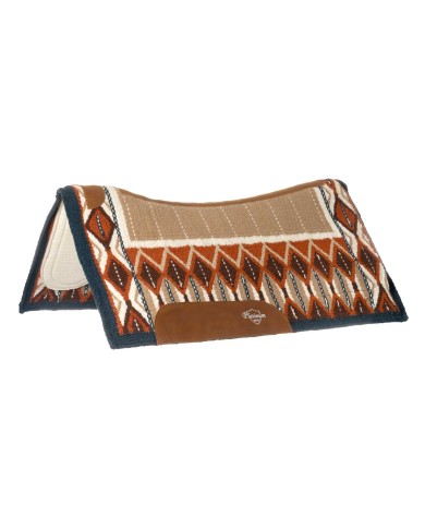 CONTOURED SADDLE PAD WITH WOOLEN BLANKET 34X36