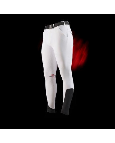 Pantalone slim fit uomo Equestro Ridertechnology full grip