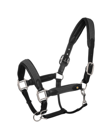 Cavezza in Cuoio Con Inserti in Nylon Intrecciato Cavezza in Cuoio Con Inserti in Nylon Intrecciato