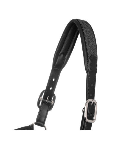 Cavezza in Cuoio Con Inserti in Nylon Intrecciato Cavezza in Cuoio Con Inserti in Nylon Intrecciato