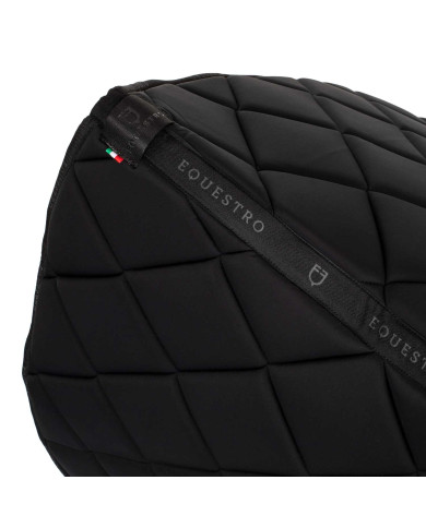 Sottosella Da Dressage in Tessuto Tecnico Con Logo in Strass Sottosella Da Dressage in Tessuto Tecnico Con Logo in Strass