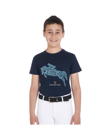 T-shirt bambino slim fit stampa Jump